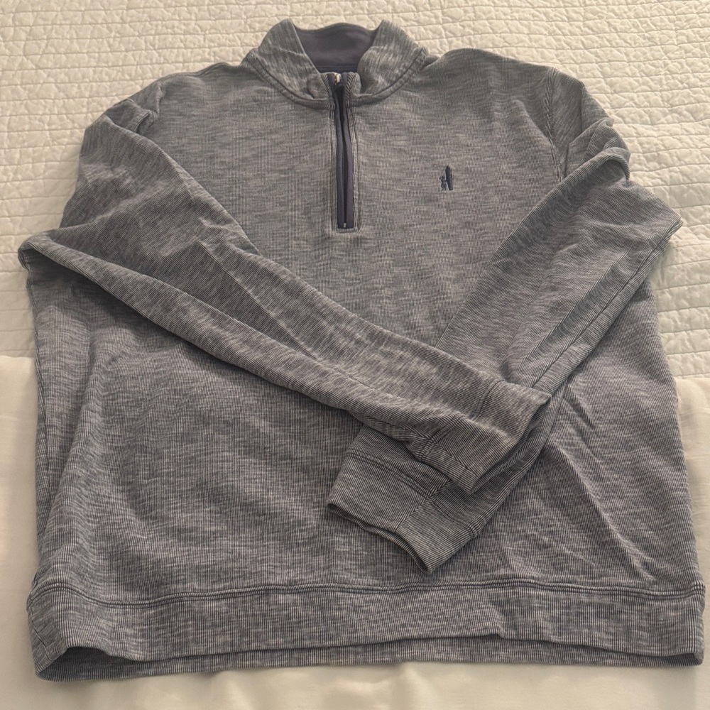 Men's Gray Quarter-Zip Sweater